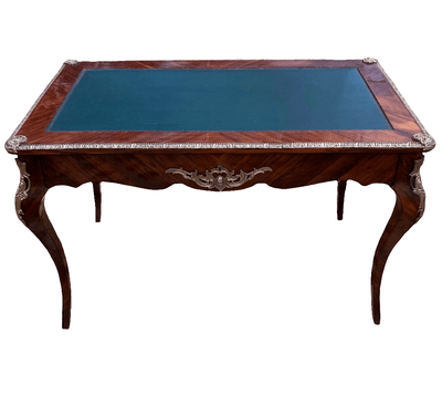 Escritorio / Bureau-Plat Luis XV cubierta verde | Bucarest Art Gallery Bucarest Art & Antiques