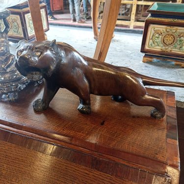 Figura de tigre de bengala de bronce | Bucarest Art Gallery Bucarest Art & Antiques