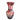 Florero rojo vidrio tallado Yungay Bucarest Art Gallery