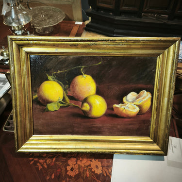 Juan Francisco González - Óleo sobre tela 'Frutas citricas' Colección Exclusiva