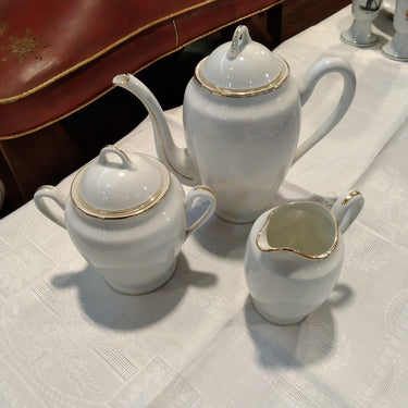 Juego de servicio de té porcelana francesa Limoges | Bucarest Art Gallery Bucarest Art & Antiques