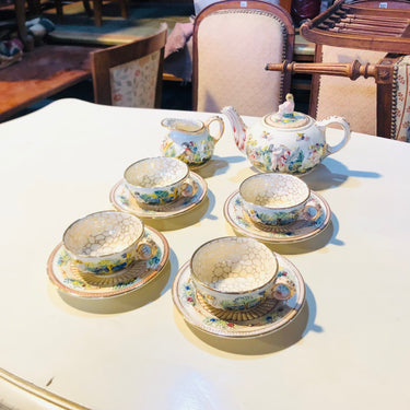 Juego de te Italiano para cuatro personas Capodimonte Bucarest Art & Antiques