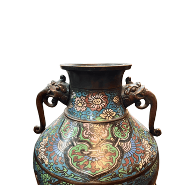 Juego Jarrones chinos bronce Cloisonné | Bucarest Art Gallery Bucarest Art & Antiques