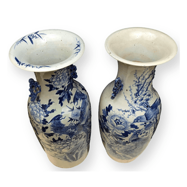 Par de jarrones de cerámica y porcelana | Bucarest Art Gallery Bucarest Art & Antiques