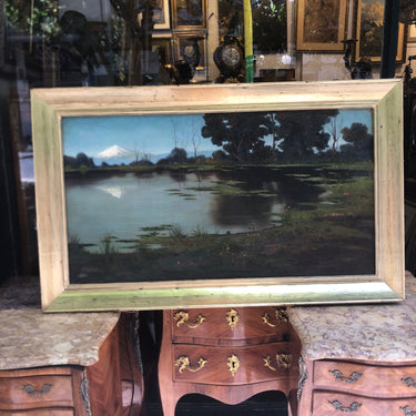 Ramos Catalán - Óleo 'Paisaje de volcán Osorno y lago Llanquihue’ Colección Exclusiva