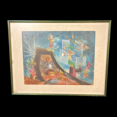 Roberto Matta - Grabado sobre papel de algodón ‘The Oppressors Les Oprime’ Bucarest Art & Antiques