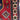 Tapiz Cáucaso Ruso lana estrellas rojo y azul 120x190cms Colección Exclusiva