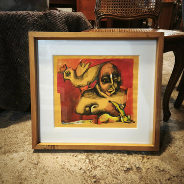 Yael Mancilla - Dibujo técnica mixta 'Los domesticos' Bucarest Art & Antiques